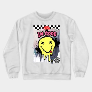 Melting Smiley Face Crewneck Sweatshirt